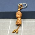 thumbnail image 4 of nipocaio Wooden Buddha Keychain Buddhism Keychain, 4 of 5