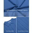 thumbnail image 5 of COOFANDY Mens Knit Button Down Shirt Short Sleeve Casual Polo Shirts Vintage Summer Beach Shirts Coffee, 5 of 5