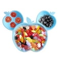 thumbnail image 3 of Cute Apple Shaped Child Feeding Plate for Baby Toddlers Waterproof No Slip Portable Reusable Silicone Dinner Plate, 3 of 9