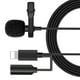 thumbnail image 3 of Methold Mini micrófono para iPhone, micrófono de solapa portátil con Clip para iPhone, iPad, Xiaomi, Android, Smartphone, cámara DSLR, PC, Cables de audio/vídeo Actualizar relámpago, 3 of 6