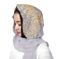 thumbnail image 7 of MEICHEN Bandanas for Women Muslim Chiffon Hijabs Scarf Turban Gold Beading Hijab for Woman Ramadan Scarf Women Long Headscarf All Seasons Fashion Must Have, 7 of 7