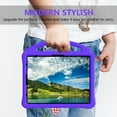 thumbnail image 4 of ELEHOLD Rugged Case for iPad Air 13-inch M3 (2025) / M2 (2024),Kids Friendly EVA Protective Kickstand Handle Grip Shockproof Anti-Scratch Case for iPad Air 13-inch M3 (2025) / M2 (2024),Purple, 4 of 7