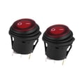 thumbnail image 5 of yotijar 2 Pieces Round Rocker Toggle LED Switch LED Lighted Rocker Switch for RV Car, 5 of 8
