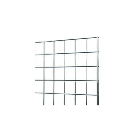 - 2 ft Wide X 4 ft High Gridwall Mesh Chrome Display Panel , Original Gridwall - made from strong metal with Chrome finsh designed for commercial use. By Modern Store Fixtures