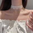 thumbnail image 5 of Gargantilla colgante de borla de estilo gótico de encaje, collar de gargantilla de encaje, accesorios de joyería gótica, collar gótico elegante, 5 of 5