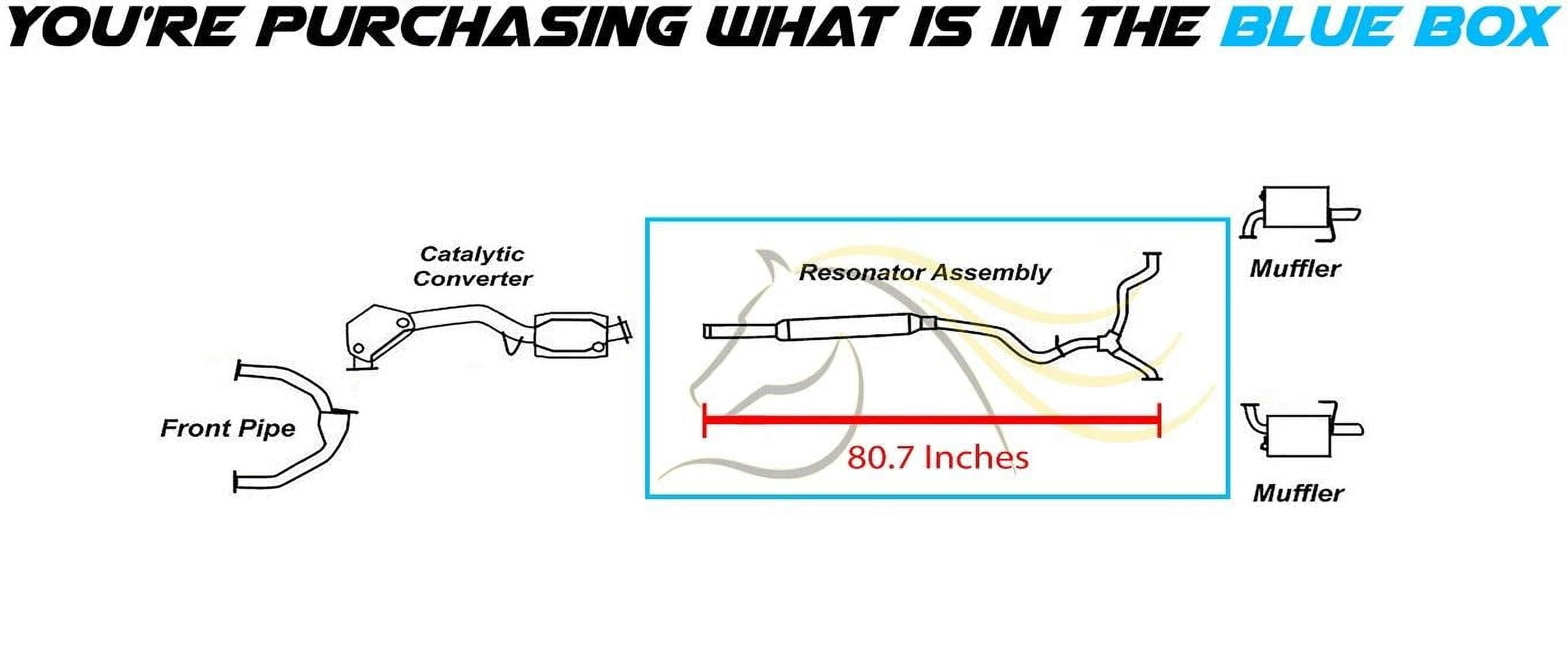 Northeastern Exhaust Stainless Steel Exhaust Resonator Pipe Fits 2005 Subaru Outback 2.5L | Direct Fit