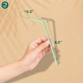 thumbnail image 5 of ECO SOUL 100% Compostable Straws [100 Count] [8.25"] Eco-Friendly Biodegradable Sustainable Disposable Straws, Cocktail Cold Drink Smoothie Bendable Straws, 5 of 7