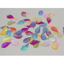 U8MO 1500 Mixed Color Leaves loose sequins Paillettes 16X9mm 2 Hole sewing Wedding