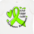 thumbnail image 4 of Inktastic Love, Care, Cure Lymphoma Awareness Lime Green Ribbon Hearts Boys or Girls Toddler T-Shirt, 4 of 5