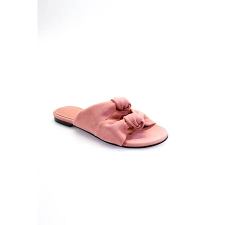 

Mara & Mine Womens Isabelle Knot Slides Salmon Size 5