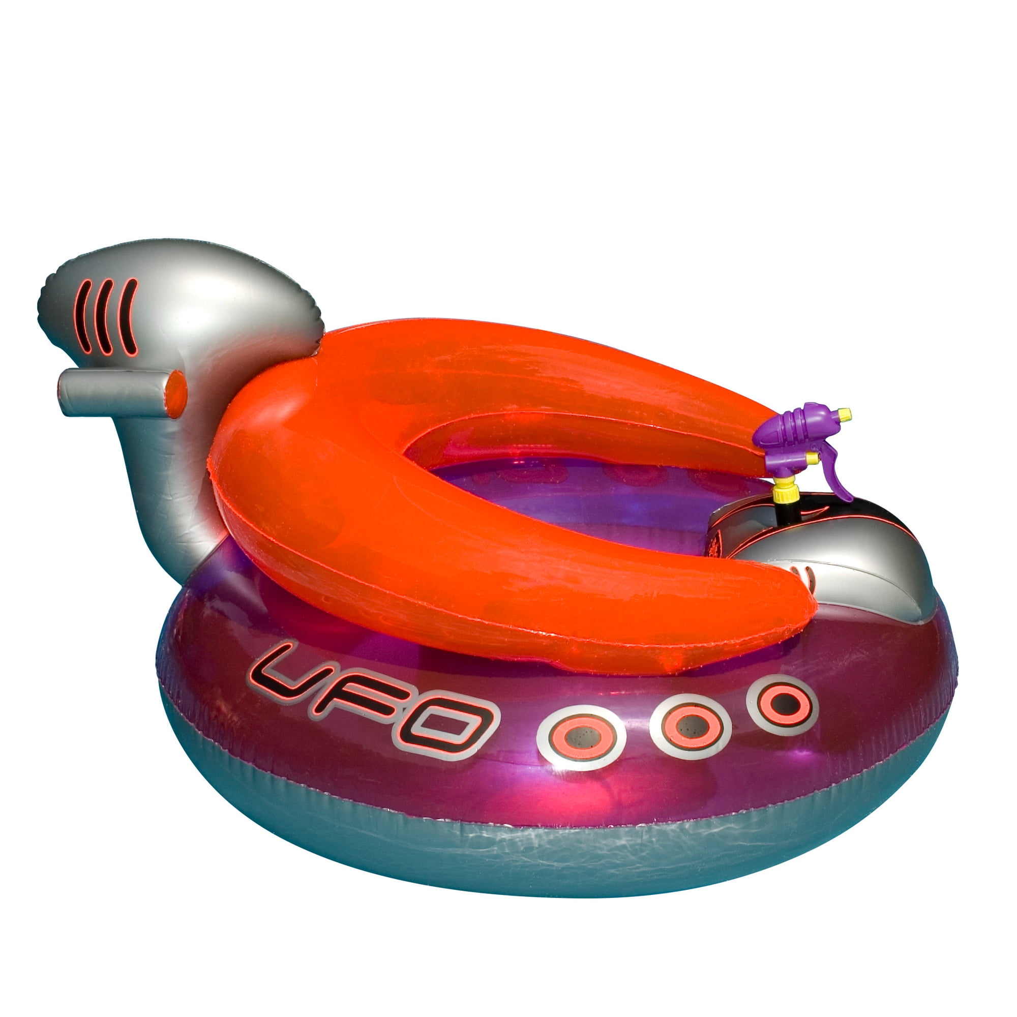 Swimline 45 Water Sports Inflatable Ufo Squirter Spaceship 1 Person Swimming Pool Ride On Float 