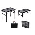 thumbnail image 1 of Camping Folding Table Outdoor Picnic Table Foldable Beach Table Mesh Top Grill Table, 1 of 10