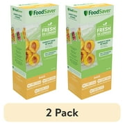 (2 pack) FoodSaver Vacuum Seal Bags Variety Pack, 60 Count (10-Pint, 30-Quart, 20-Gallon)
