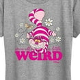 thumbnail image 3 of Disney - Alice in Wonderland - We're All A Little Weird - Women's Short Sleeve Graphic T-Shirt, 3 of 5