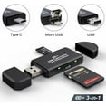 thumbnail image 1 of Lecteur de Carte Micro SD 3-en-1 USB 2.0 Adaptateur OTG pour PC/ordinateur Portable/Téléphone Intelligent/tablettes, 1 of 8