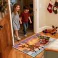 thumbnail image 3 of Embroidery Christmas Outdoor Rugs Christmas Decor Doormat, Cozy Holiday Welcome Mats, Outdoor Covered Area Carpet Mats, Santa & Sled Design, Farmhouse Entryway Doormat, 3 of 6