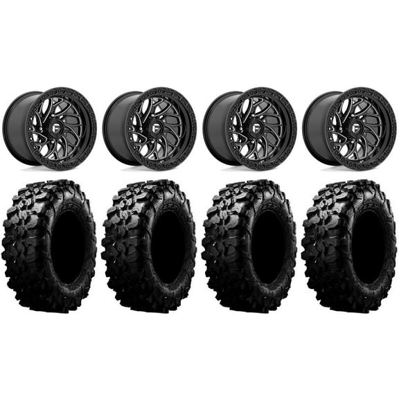Fuel Runner 15" Wheels Bk 35" Carnivore Tires Sportsman RZR Ranger