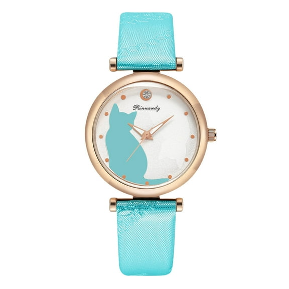 Kukoosong Womens Watches Prime Womens Casual Bracelet Watch Quartz Mesh Belt Band Fashion Analog Wrist Watches Ladies Watches Sky Blue