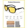 thumbnail image 5 of 2 Pack Classic  Sunglasses for Women Men,Fashion Sun Shades Glasses with UV400 Protection, 5 of 6