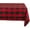 Red & Black, variant on Buffalo Check Classic Farmhouse Tablecloth 60x84 Stone, Waterproof, WrinkleFree, Ideal for Kitchen, Dining, and Outdoor Gatherings