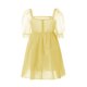 thumbnail image 5 of Sunloudy Vestido de princesa de malla para mujer, Adultos Transparente Color sólido Manga farol Cuello cuadrado Una pieza Sunloudy S, M, L, 5 of 9