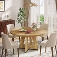 thumbnail image 4 of Round Dining Table Wood Kitchen Table for Dining Room, 47" Dinning Room Tables for 4 Adult, 4 of 7