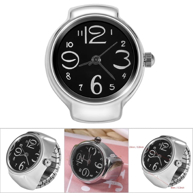 8 Colores Moda Mujeres Hombres Reloj de Anillo Analógico de Cuarzo Único Conveniente Adecuado Casual Citas Fiesta Uso Diario Mano de Obra Exquisita Aspecto Elegante
