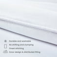 thumbnail image 3 of Sleep Zone Queen Comforter Duvet Insert, Down Alternative Reversible Comforter, Lightweight, Soft and Breathable Bedding All Season, White, 3 of 7