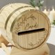 thumbnail image 3 of predolo Caja de Boda en Forma de Barril Diseño Rústico Barril de Madera para Sobres Tapa Extraíble Urna Rústica para Regalos con Soporte para Baby Showers, 3 of 10