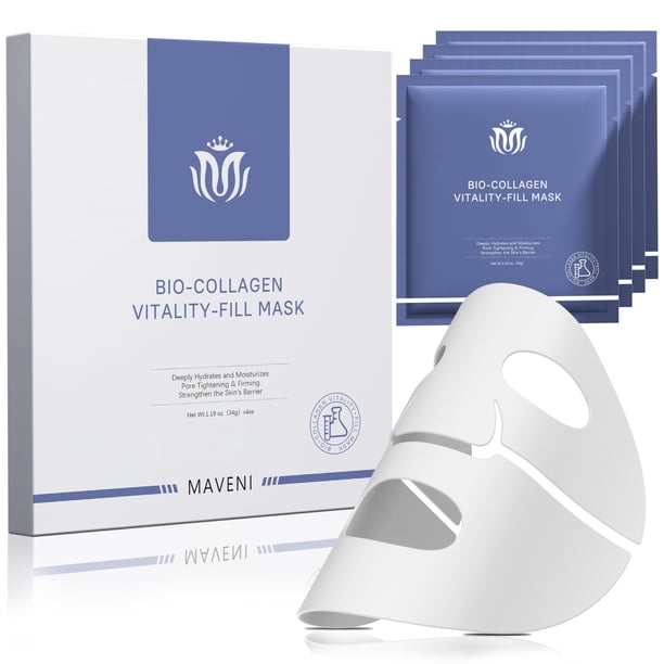 Mascarillas faciales de biocolágeno MAVENI Real Deep Hydration