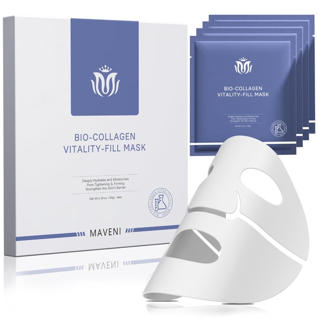 Mascarillas faciales de biocolágeno MAVENI Real Deep Hydration