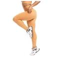 thumbnail image 1 of Leggings de entrenamiento para mujer: color liso, cintura elástica, poliéster, corte ajustado, pantalones deportivos informales de verano para correr/yoga, tallas S-M-L, 1 of 4