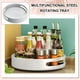 thumbnail image 3 of Estante giratorio para tocadiscos, almacenamiento de cosméticos, organizador antideslizante, bandeja para utensilios de cocina para dormitorio, suministros para el hogar, blanco pequeño Inevent HA011511-08B, 3 of 7