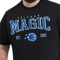 thumbnail image 5 of Men's G-III Sports by Carl Banks Black Orlando Magic Adaptive Classic Team Spirit Short Sleeve T-Shirt, 5 of 6
