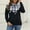 Black, variant on POROPL Sweatshirts for Women Long Sleeve Sweatshirts Plaid Pullover Tops Casual Fall Outfits Black