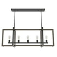 thumbnail image 2 of Hunter - Woodburn 5-light Noble Bronze, Extra Large Chandelier, Dimmable, Modern Style, Linear Shaped, for Bedrooms, Dining, Living Rooms - 19812, 2 of 8