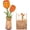 Orange Tulip, variant on Robotime 3D Wooden Puzzle Red Carnation DIY Model Building Kits Artifical Flower Toys for Girls Adults for Thanksgiving & Mother's Day & Valentine's Day & Birthday Gifts