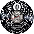 thumbnail image 2 of YanGxx Skull Day of The Dead Vinyl Record Wall Clock Retro style Wall clock Silent Home Decor Unique Art Special Home Accessories Creative Personality Gift, 2 of 7