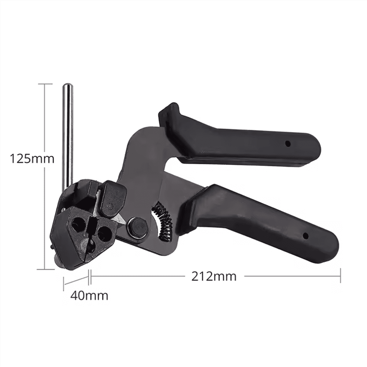 Self-Locking Tie Pliers Stainless Steel Tie Tools Manual Multi-Purpose Locking Cable Metal Tie Cable Bundle Tool,1 * Stainless steel cable tie pliers