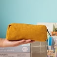 thumbnail image 4 of Under $1 Pencil Case, Corduroy Solid Color Vintage Pen Pouch, Large Capacity Zippered Stationery Organizer for College Office by PALIFEUR, 4 of 5
