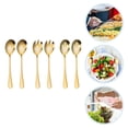 thumbnail image 2 of 1 Set Stainless Steel Serving Spoons Slotted Spoons Sporks Solid Spoons, 2 of 8