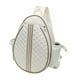 thumbnail image 4 of Bolsa de tenis, bolsa para pelotas de pickleball, correa de hombro ajustable multiusos portátil Blanco y marrón, 4 of 9