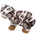 thumbnail image 5 of Felpa Café Ciervo Otoño Invierno Cuatro Pies Mascotas Sudaderas Ropa Caliente Pijamas Ropa para Perros Gatos, 5 of 5