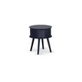 thumbnail image 3 of East West Furniture 2-piece Wood Platform Bedroom Set in Denim Blue, 3 of 8