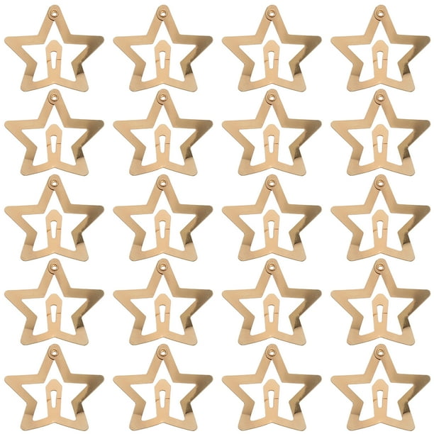 50 pinzas para el pelo con forma de estrella para mujer, accesorio de metal con broche, antideslizantes, bonitas horquillas de estrella a la moda para fiesta