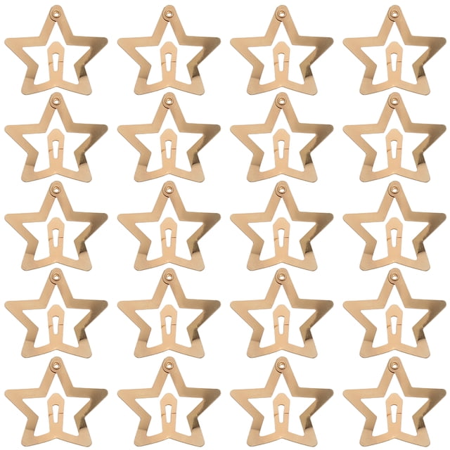 50 pinzas para el pelo con forma de estrella para mujer, accesorio de metal con broche, antideslizantes, bonitas horquillas de estrella a la moda para fiesta