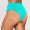 thumbnail image 2 of Women Swim Trunks High Waisted Solid Color Split Quick Drying Beach Water Activities, 2 of 5