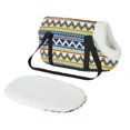 thumbnail image 4 of Transportín clásico para mascotas para perros pequeños, cómodo y suave, para cachorros, gatos, perros, mochila, bolsa de viaje para exteriores, bolsa tipo bandolera para mascotas, suministros para mas, 4 of 5