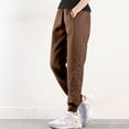 thumbnail image 4 of Wide Leg Sweatpants Women Tall MIUOWANP Women Warm And Cold Cotton Pants Lightweight Plus Size High Waist Casual Versatile Women Pants Long Pants Coffee M, 4 of 5