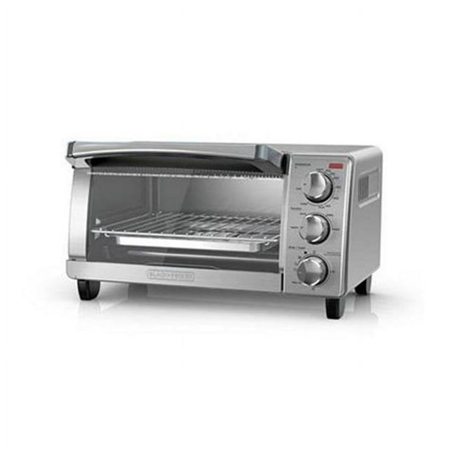 BLACK+DECKER Four Grille-Pain 4 Tranches avec Convection Naturelle Acier Inoxydable TO1760SS